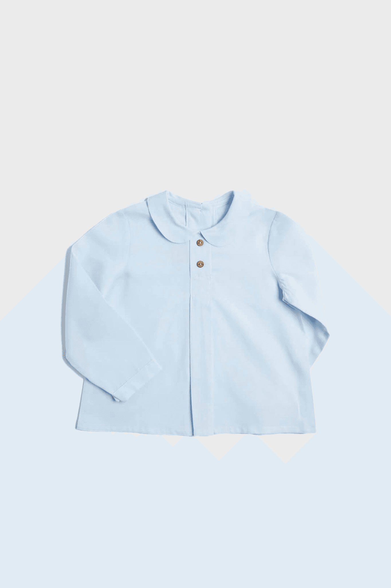 Peter Pan Collar Shirt With Front Pleat - Image 1
