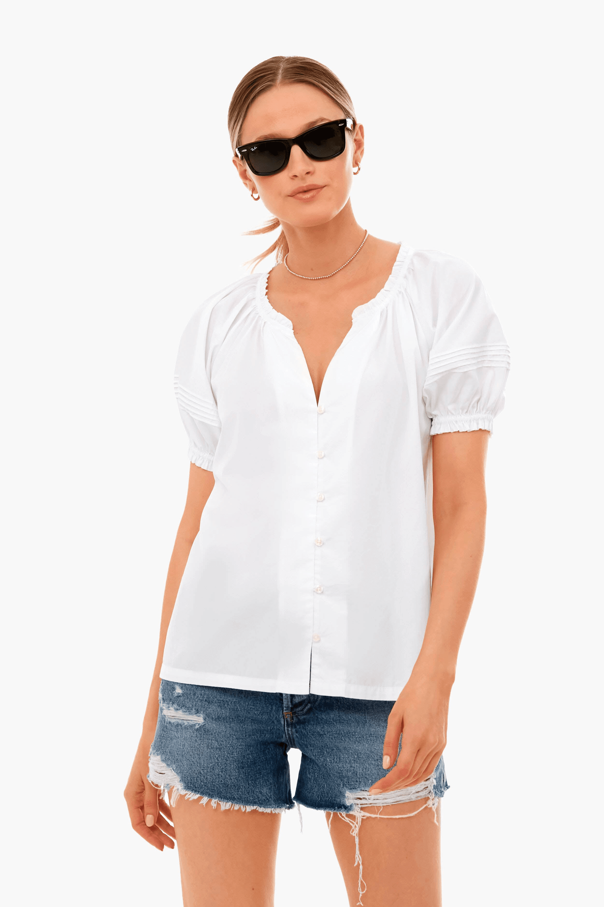 Classic White June Blouse - Image 1