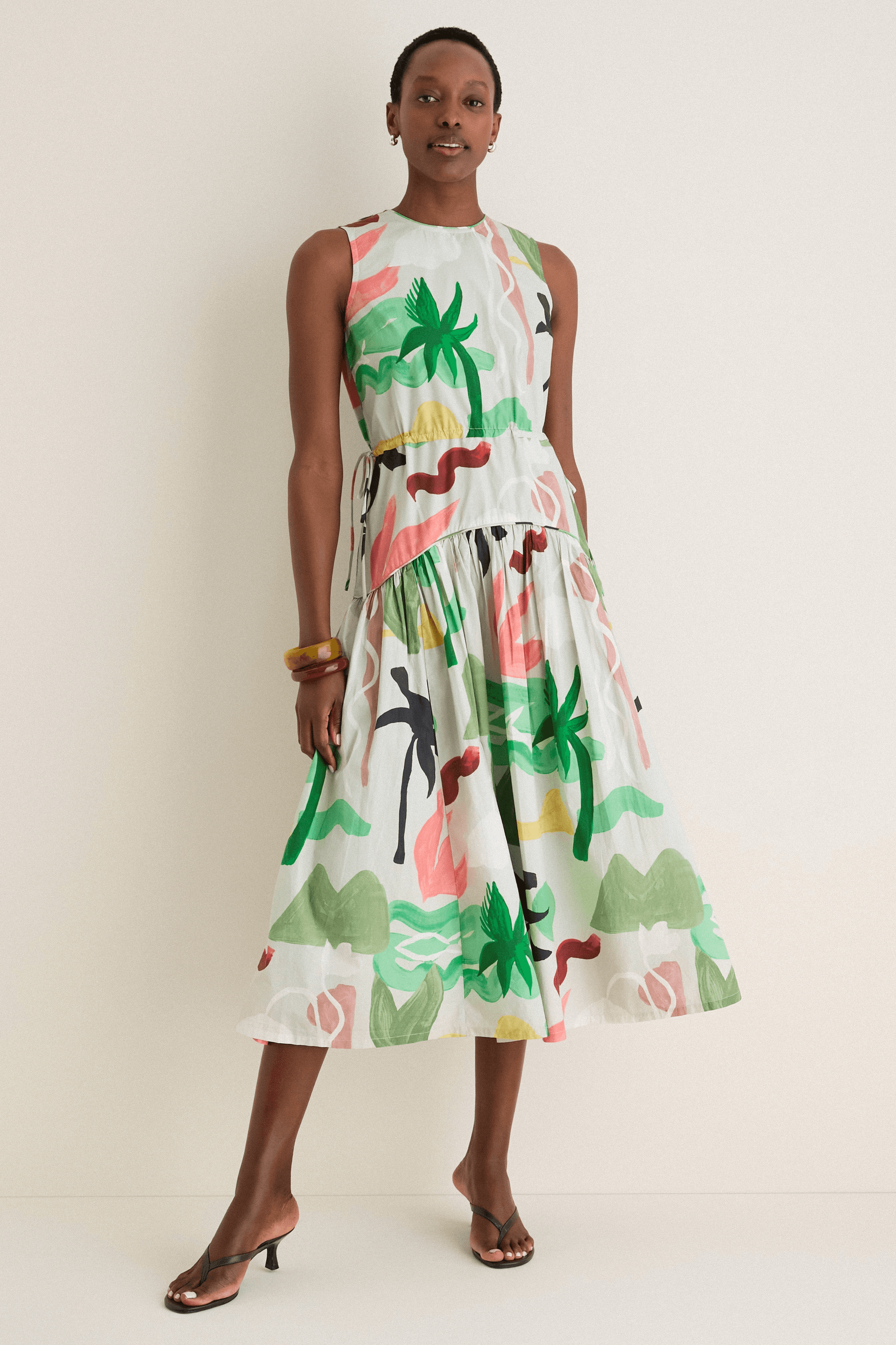 Sleeveless Piped Maxi Dress - Image 1