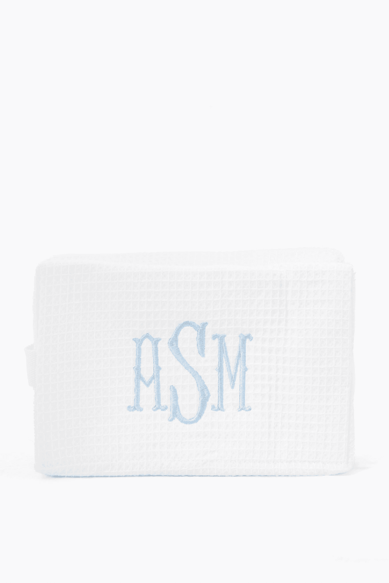 Cotton Waffle Cosmetic Bag - Image 1