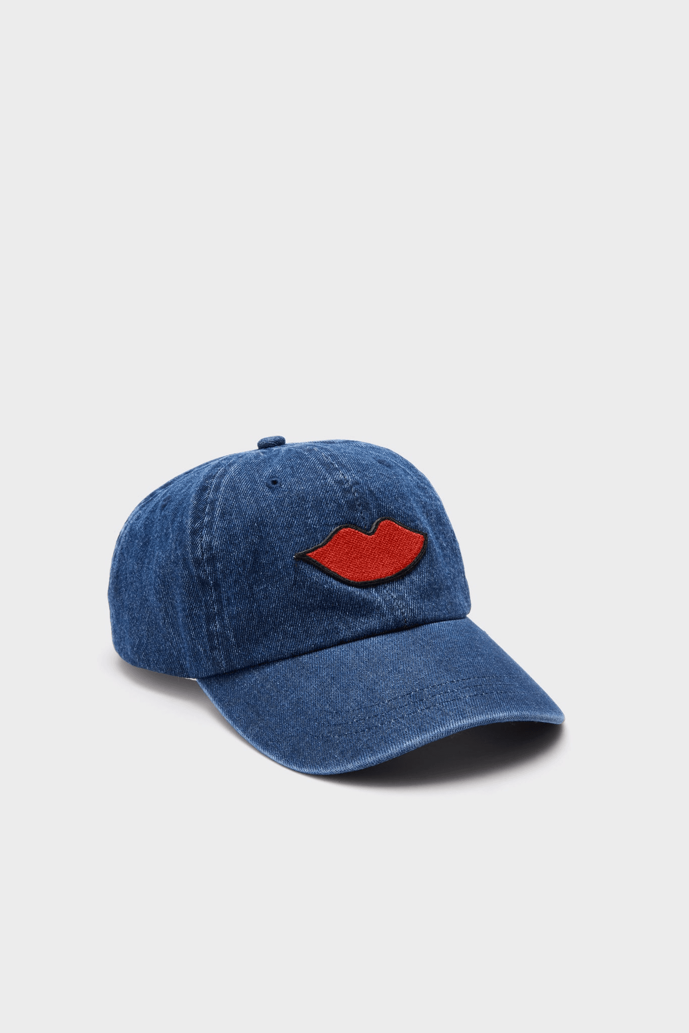 with Lips Patch Baseball Hat - Image 1