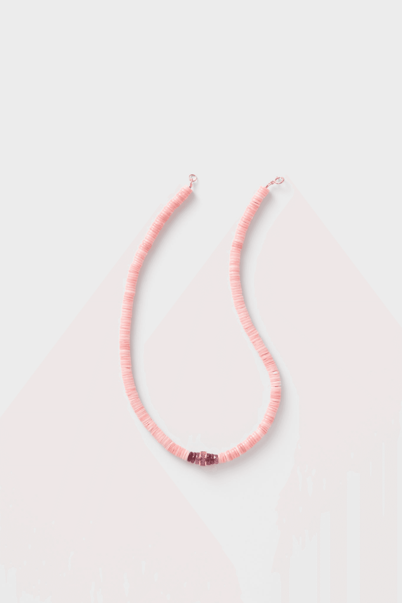 With Ruby Barrel Bead Necklace - Image 1