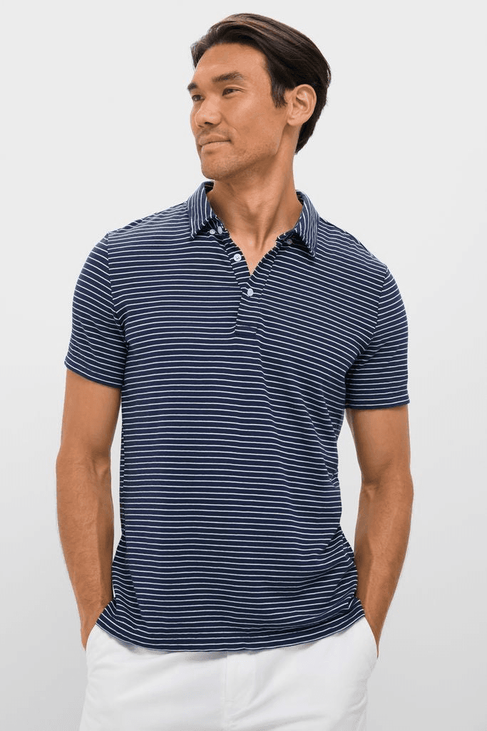 Stretch Linen Polo - Image 1