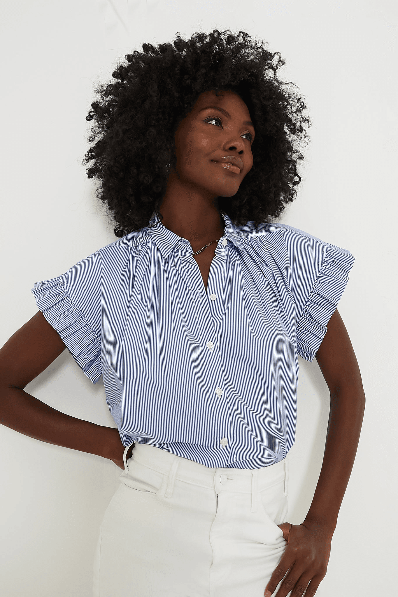 Marianne B Ruffle Sleeve Shirt - Image 1