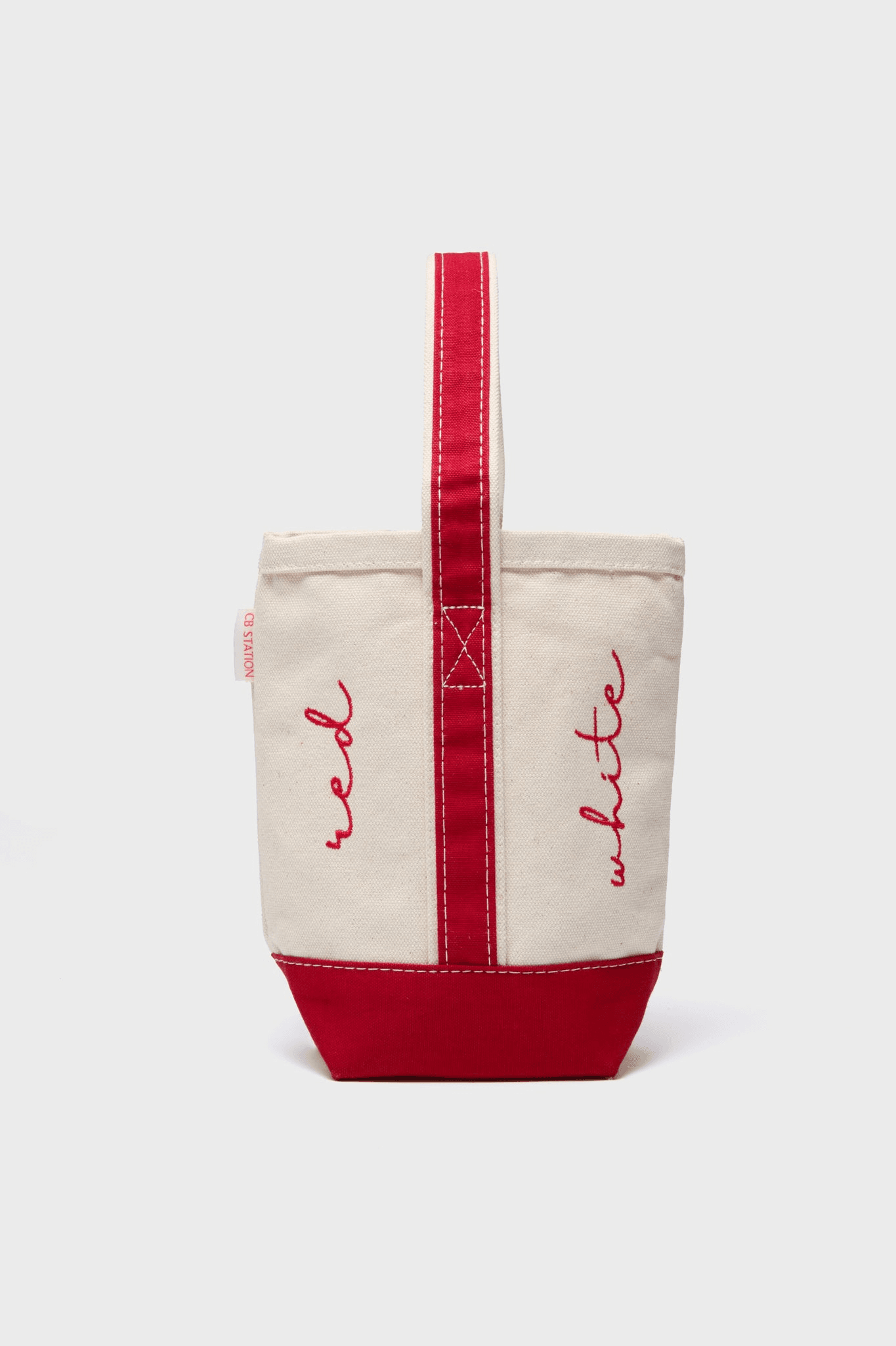 Embroidered Wine Tote - Image 1