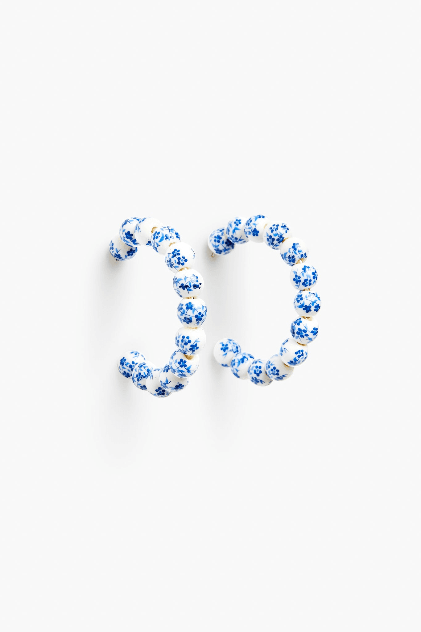 Bead Hoop Earrings - Image 1