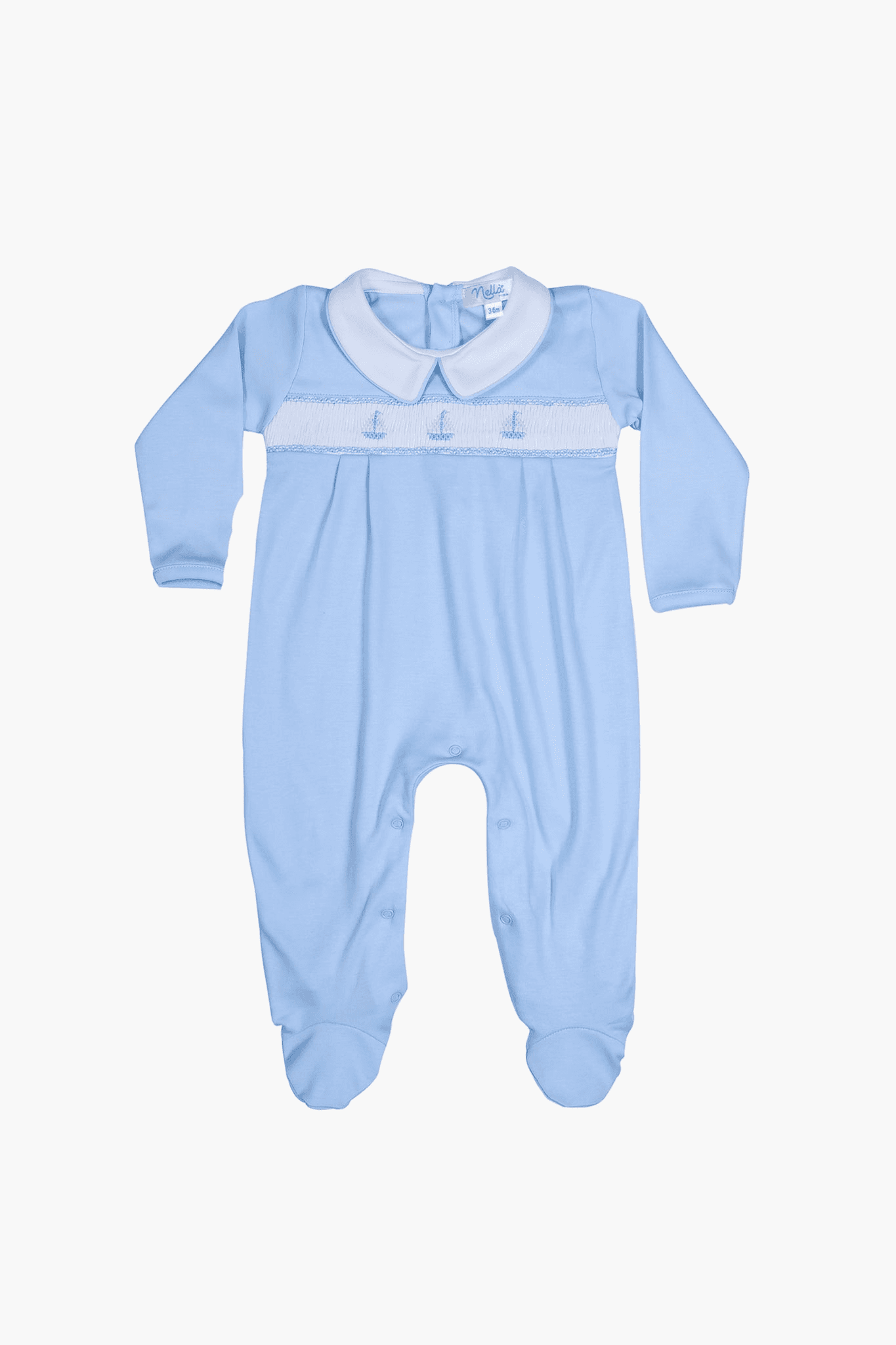 Sailboat Smocked Footie - Image 1