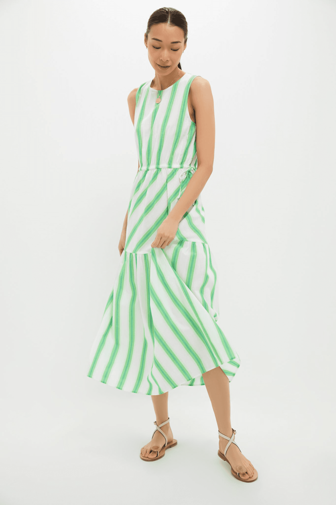 Bran Midi Dress with Tie - Image 1
