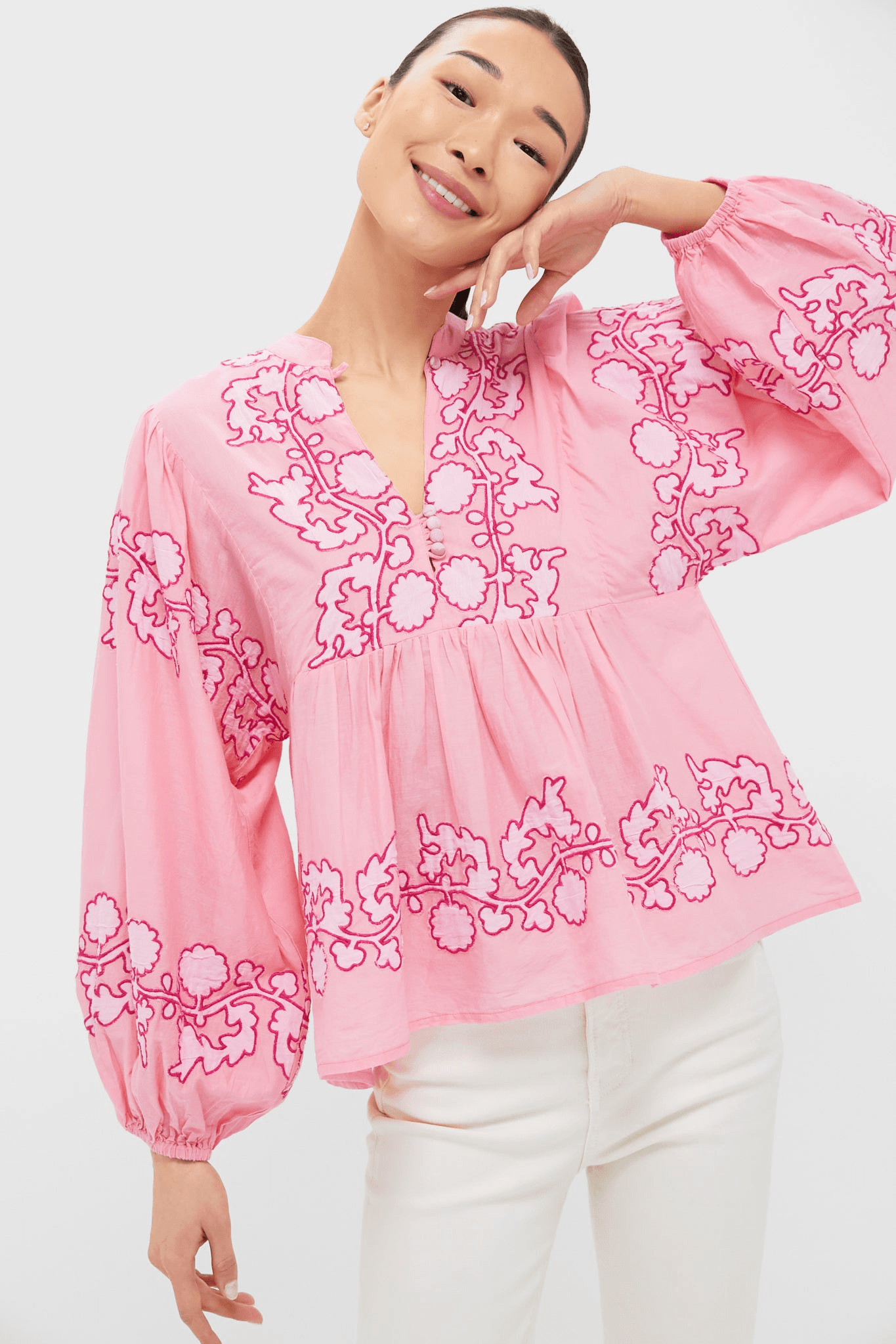 Mandarin Balloon Top - Image 1