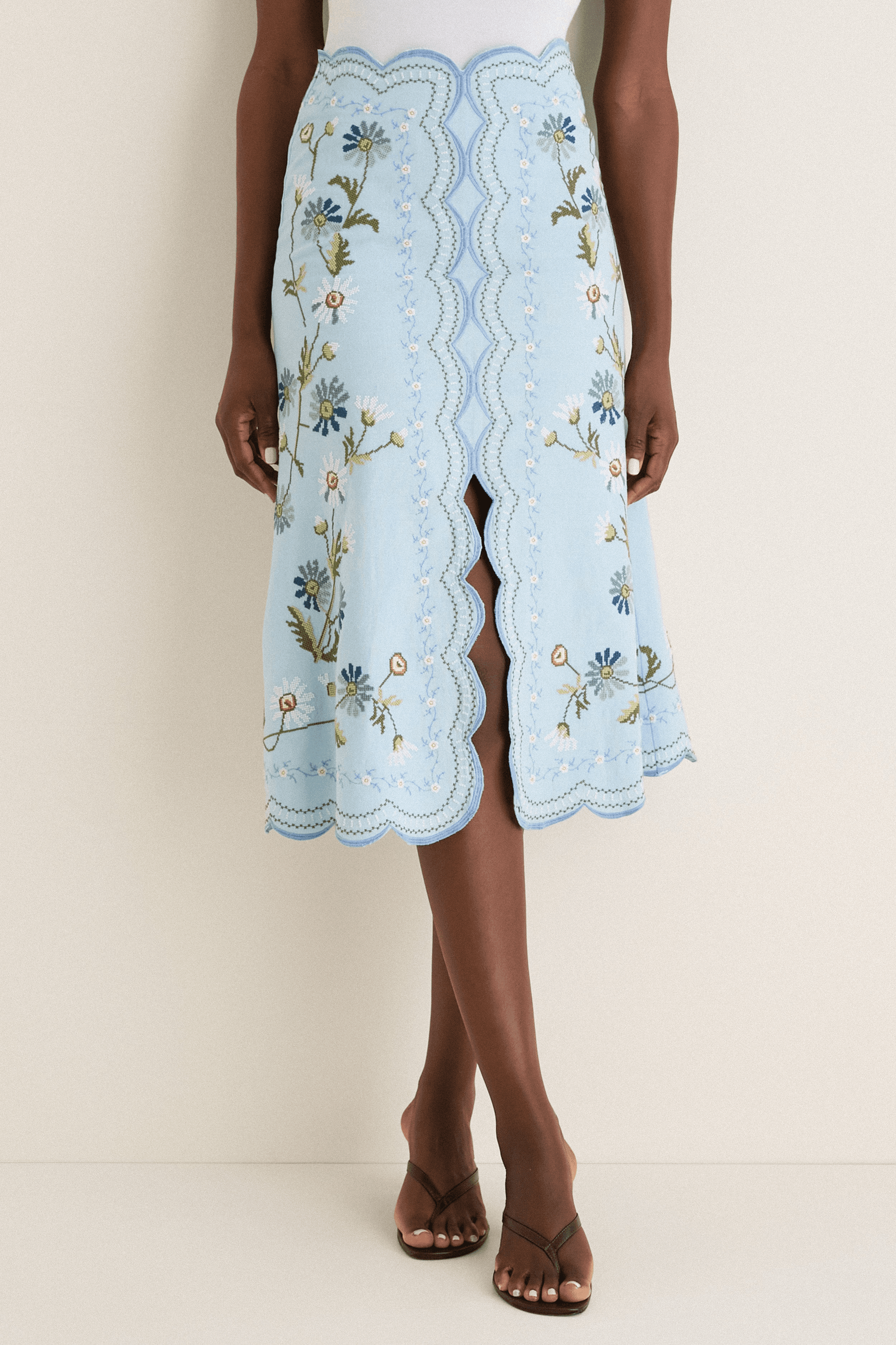 Audra Embroidery Skirt - Image 1