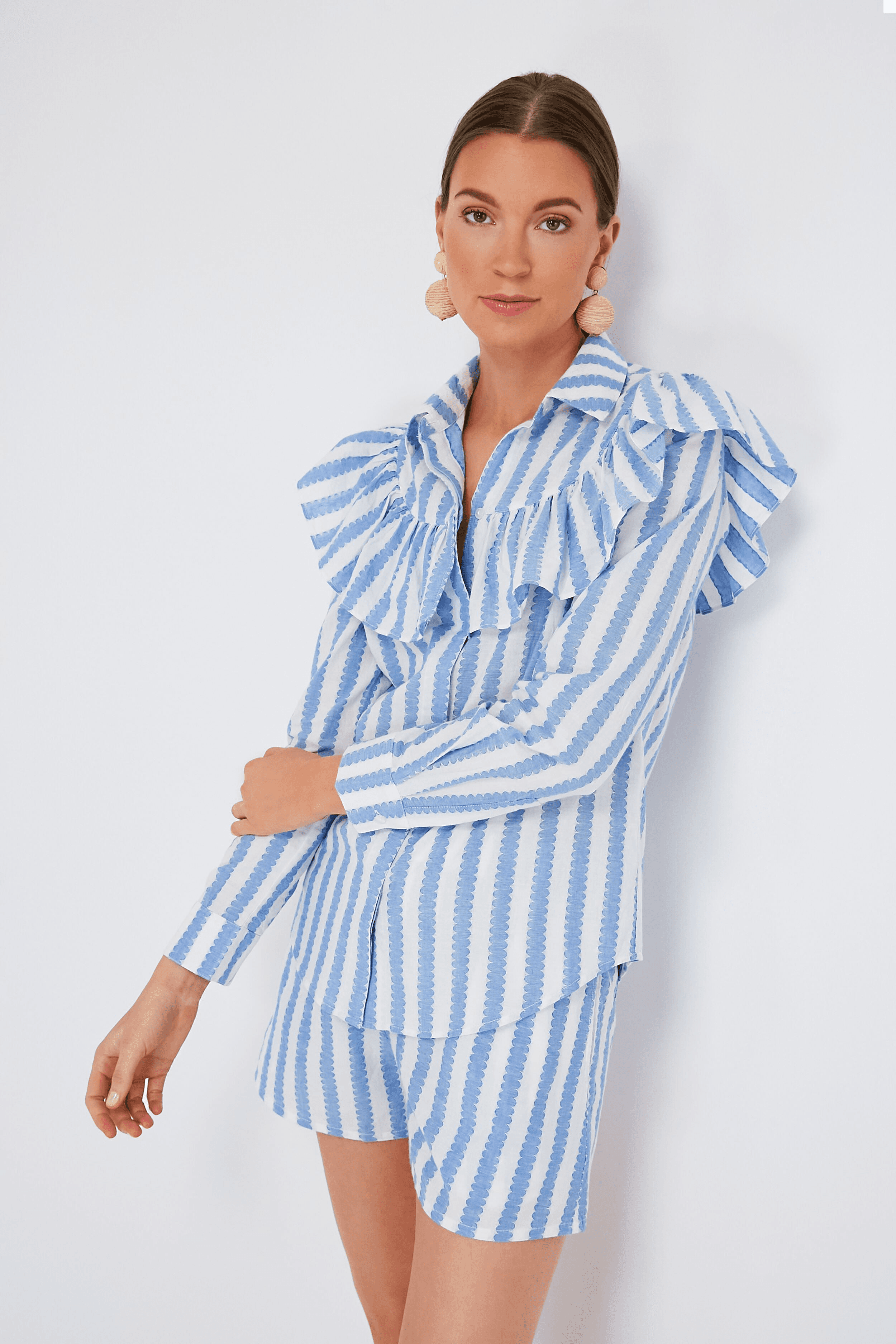 Scallop Stripe Charlotte Shirt - Image 1