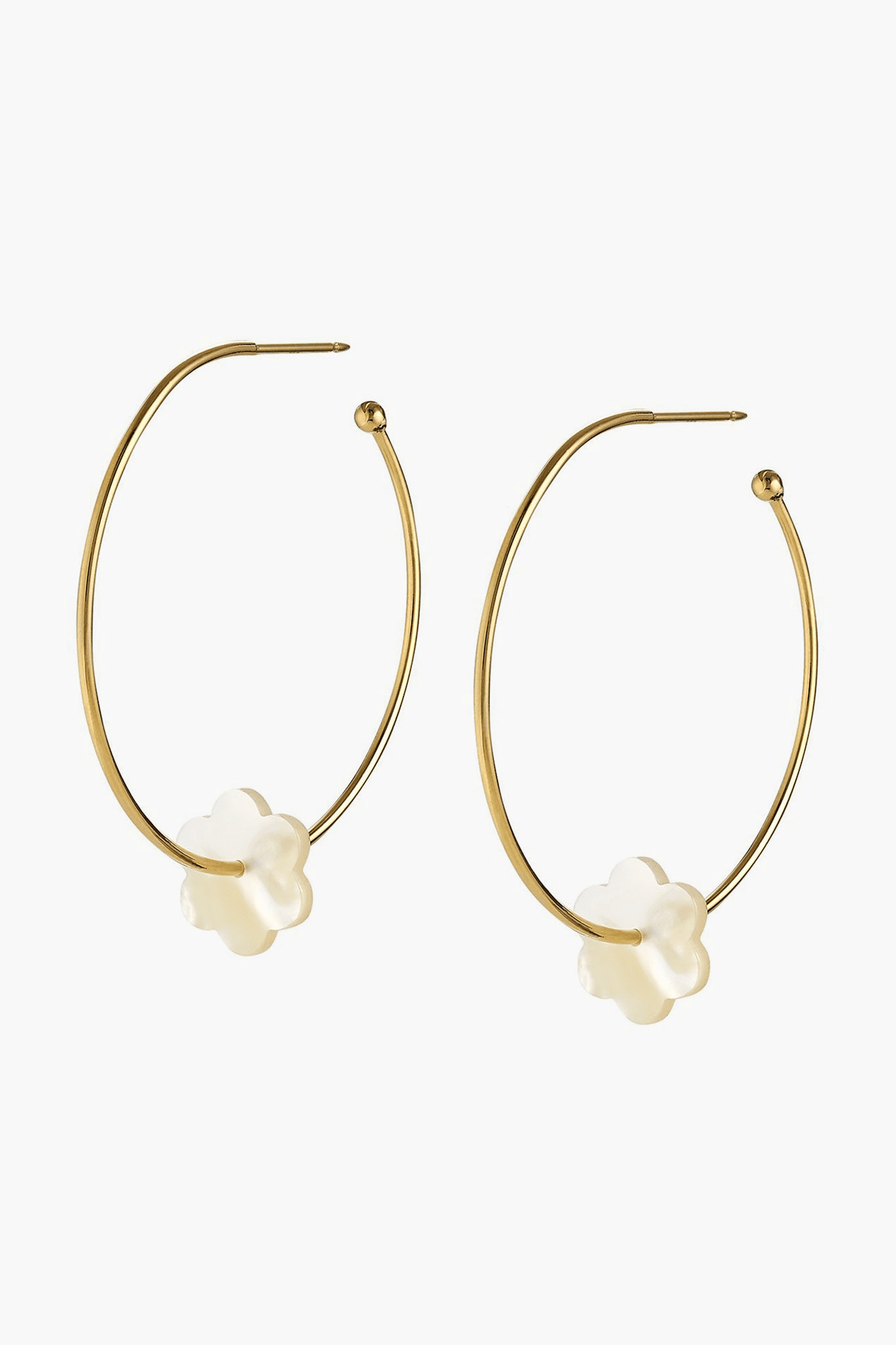 Flowers Hoop-La Earrings - Image 1