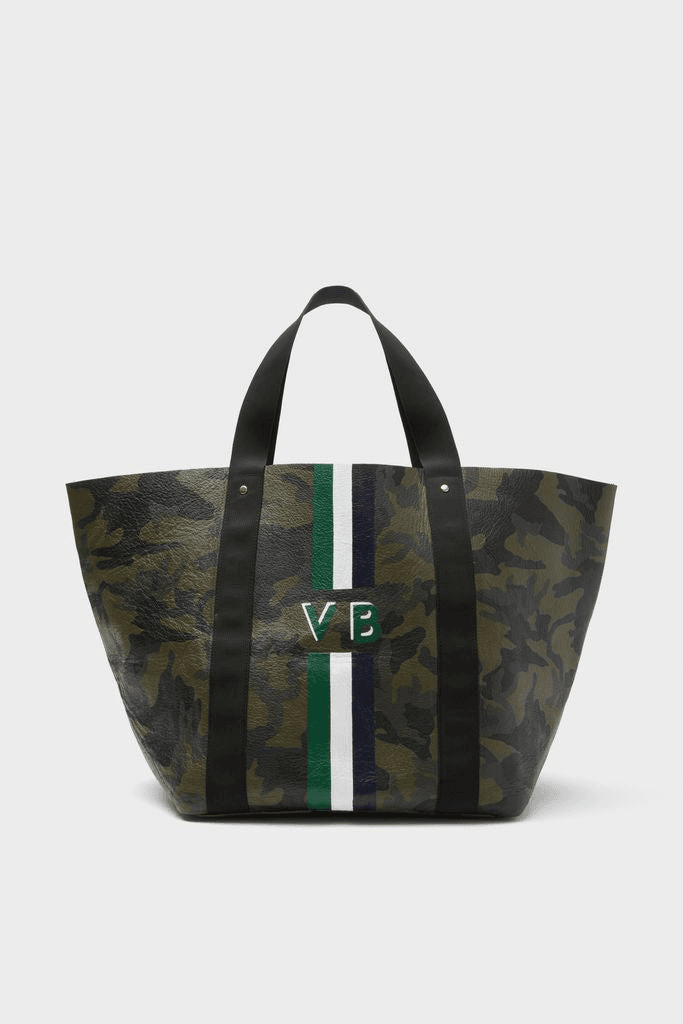 Big Daddy Tote with Green Monogram - Image 1