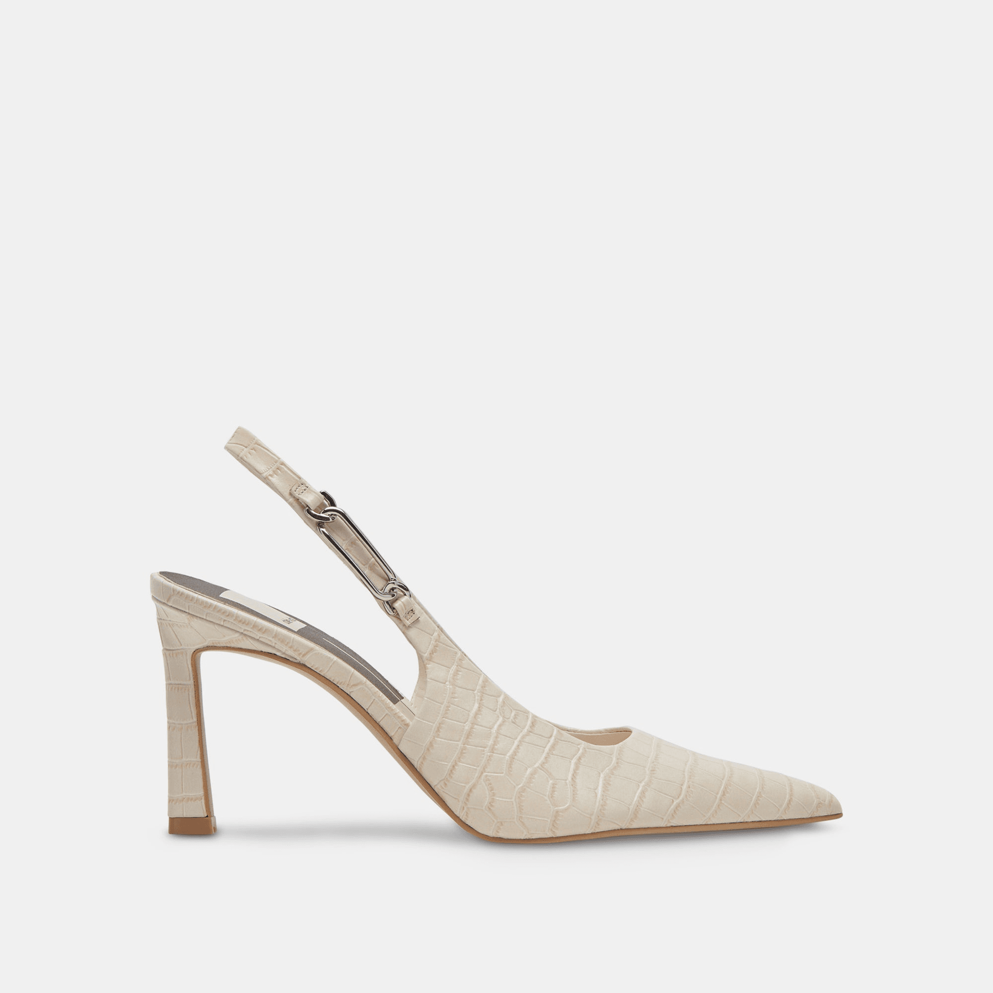 KRISTA HEELS SAND EMBOSSED LEATHER - re:vita - Image 1