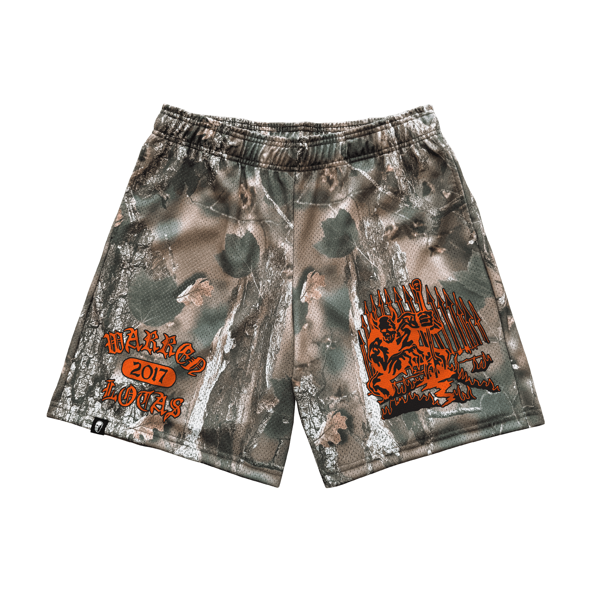 Demon Guard Faded Hunting Camo Mesh Shorts - Image 1