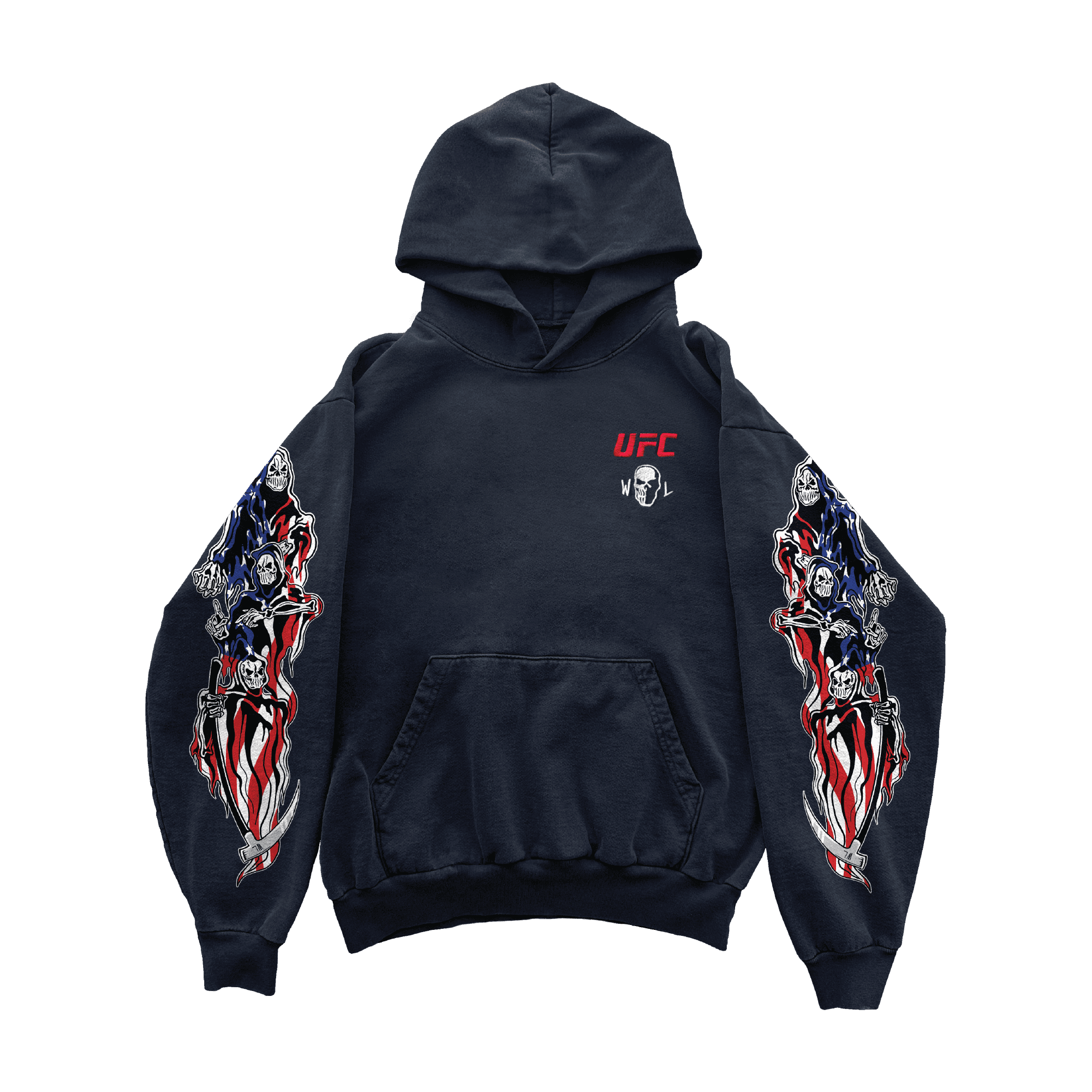 UFC Three Reapers Hoodie - Charcoal - Image 1