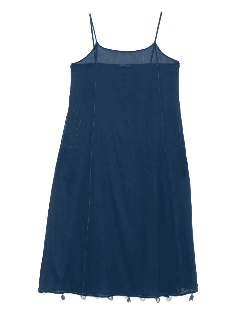 tassel-trimmed slip midi dress - Image 1