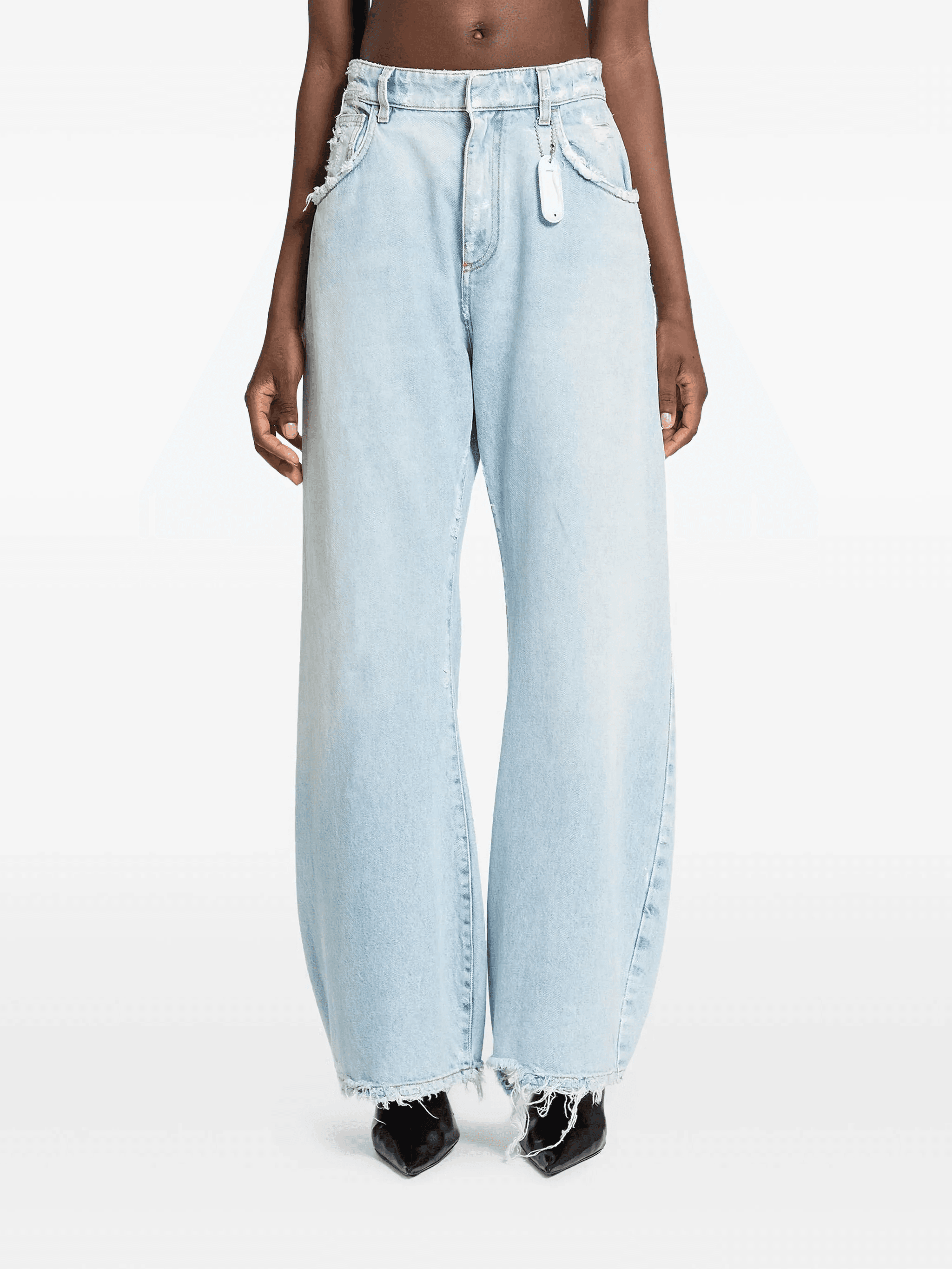 Jade frayed-hem jeans - Image 1