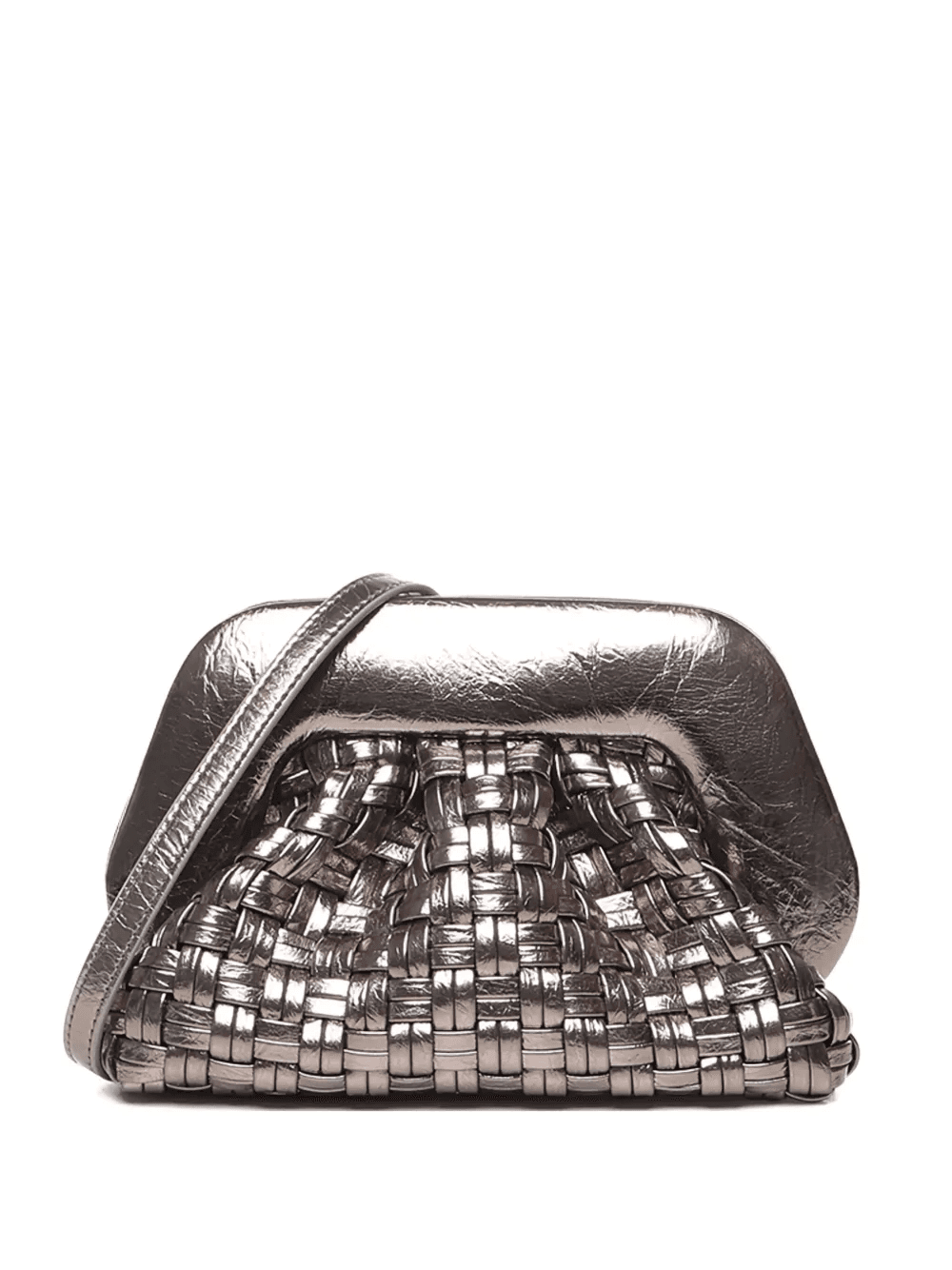 woven metallic-effect mini bag - Image 1