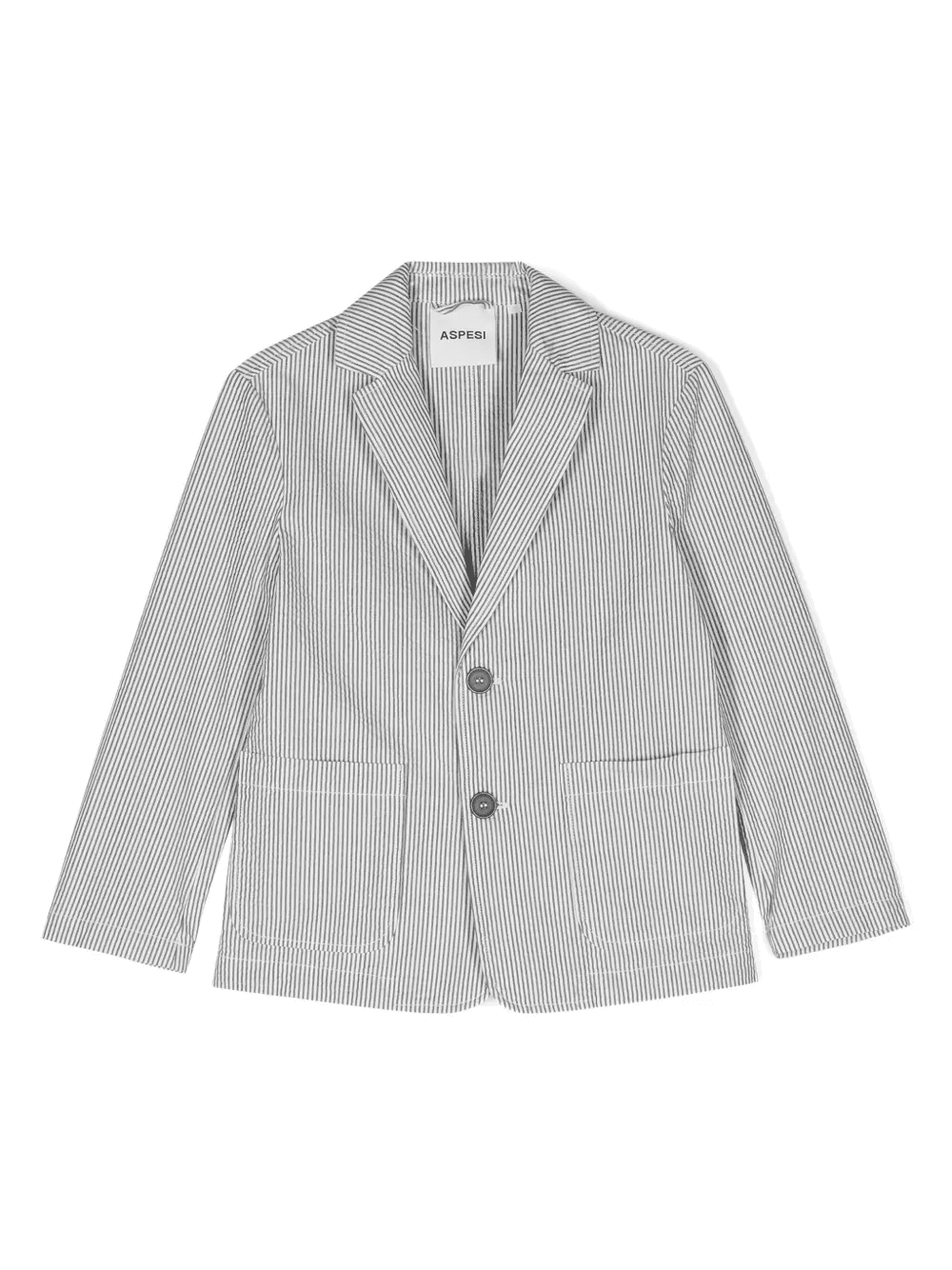 pinstriped single-breasted blazer - Image 1