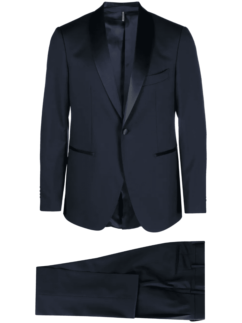 shawl-lapels single-breasted blazer - Image 1