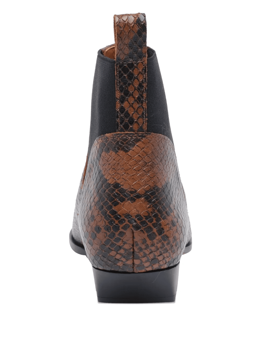 snakeskin pointed-toe ankle boots - Image 1