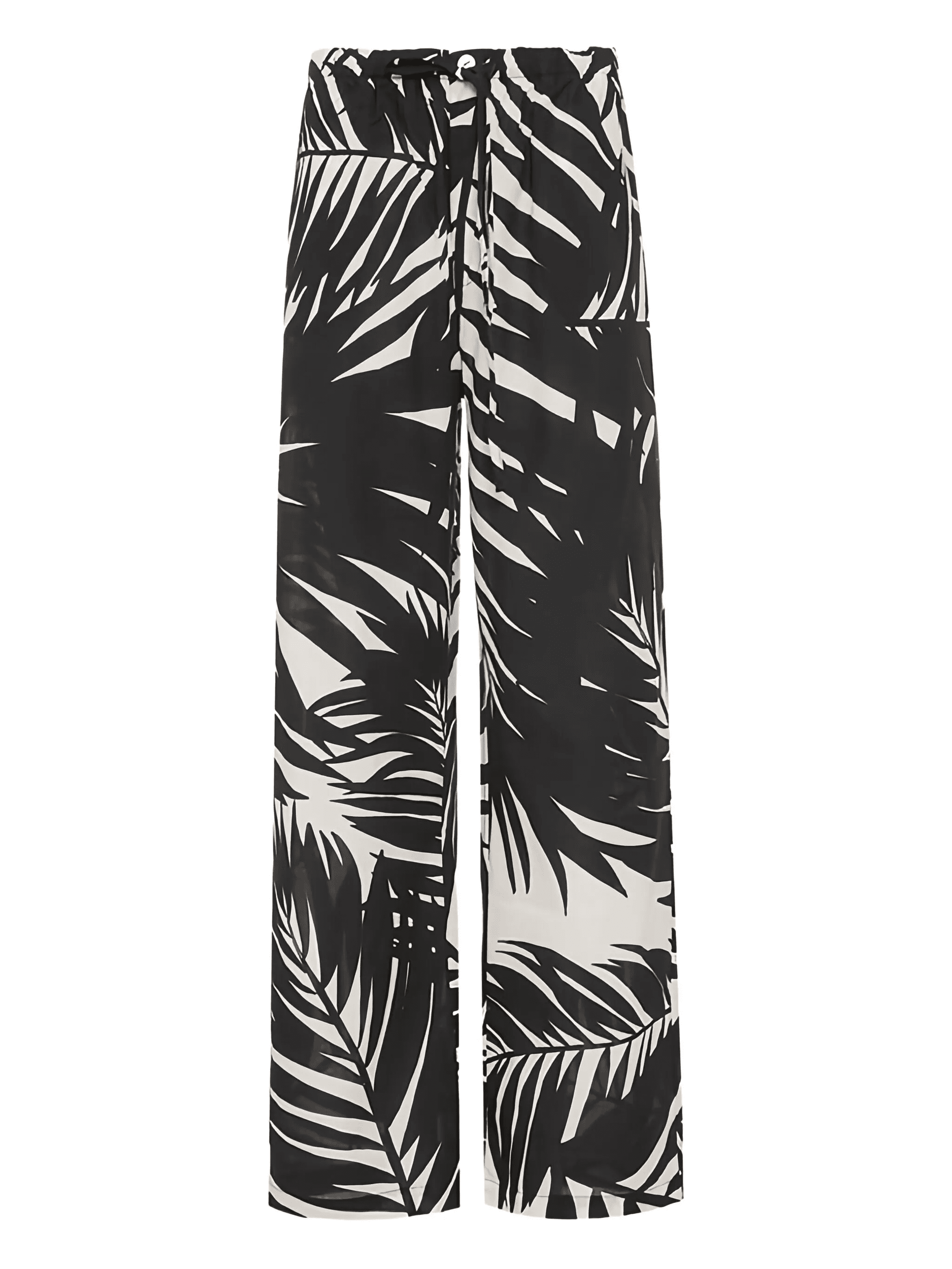 leaf-print trousers - Image 1