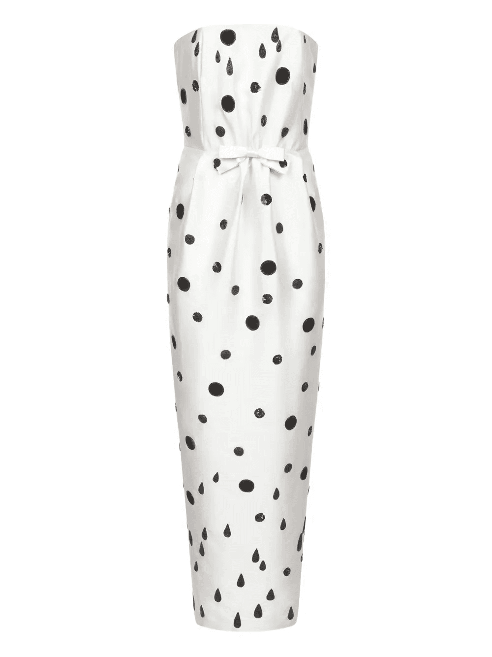 Jones polka-dot patterned bow-detailed maxi dress - Image 1