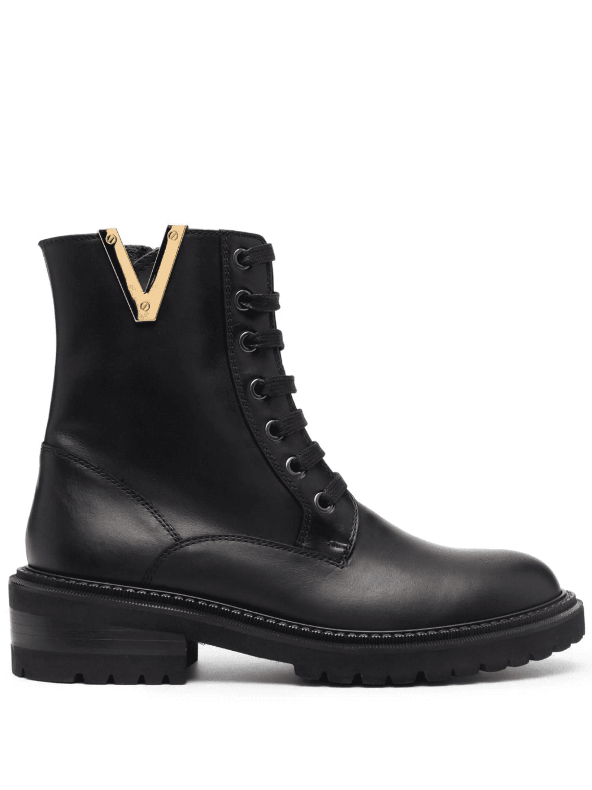 logo-hardware leather boots - Image 1