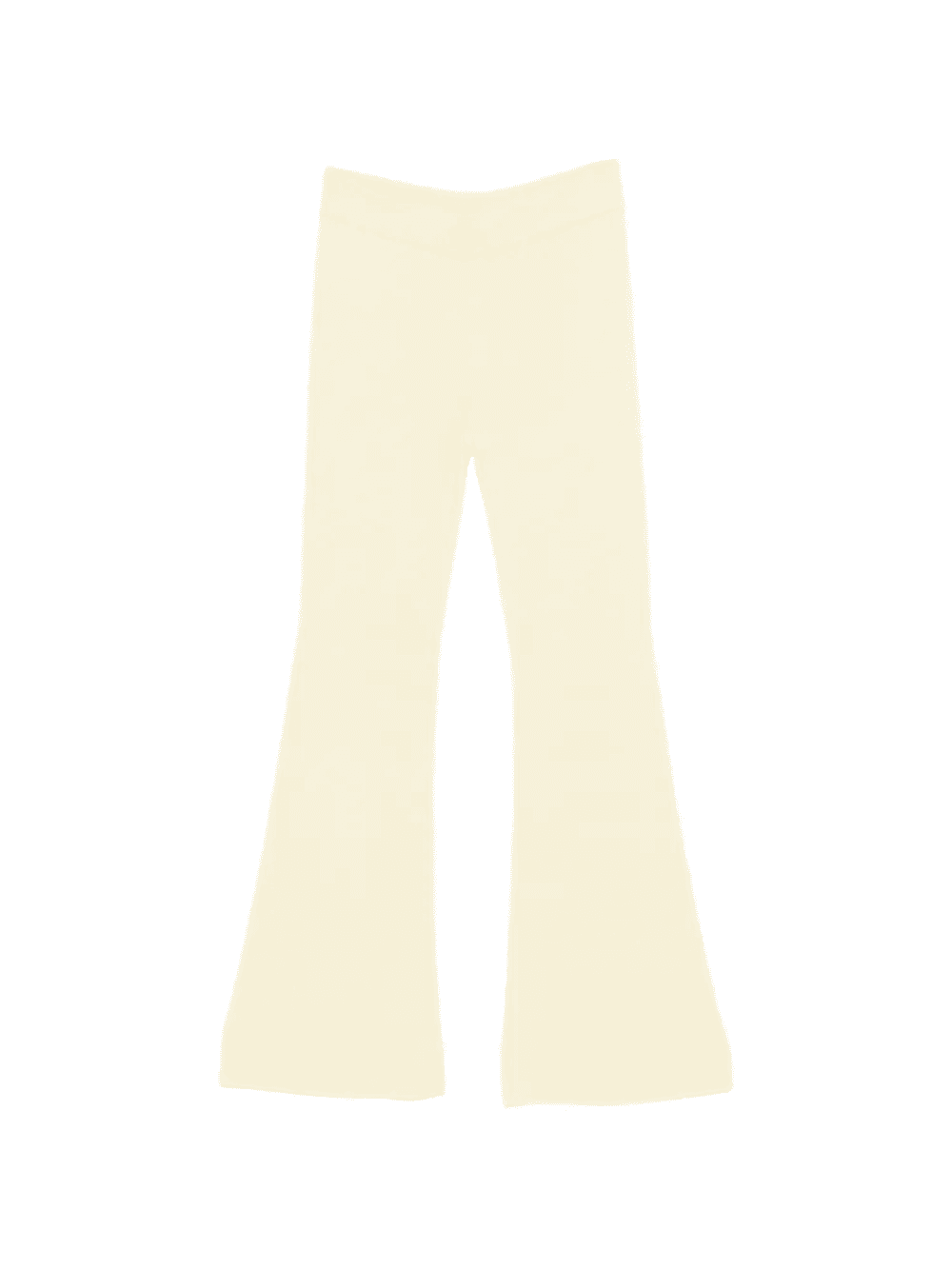 ribbed flared trousers - Image 1