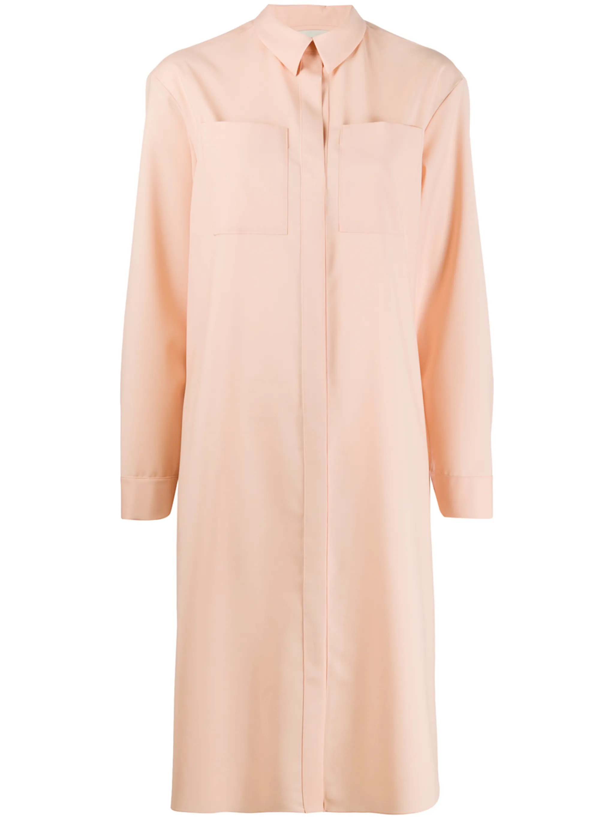 chest pocket shirt dress - Image 1