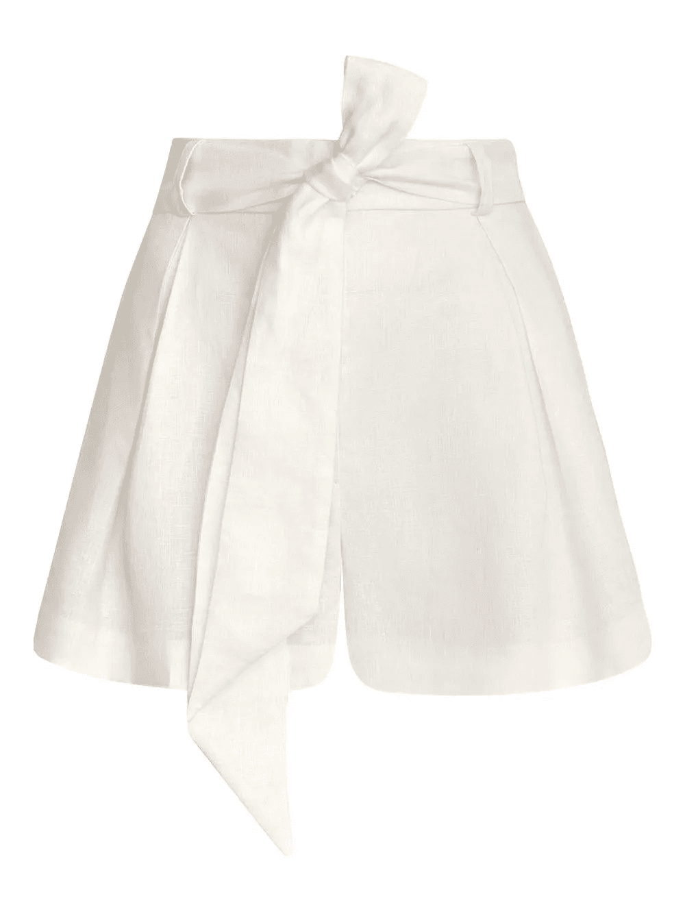 bow-detail pleated shorts - Image 1