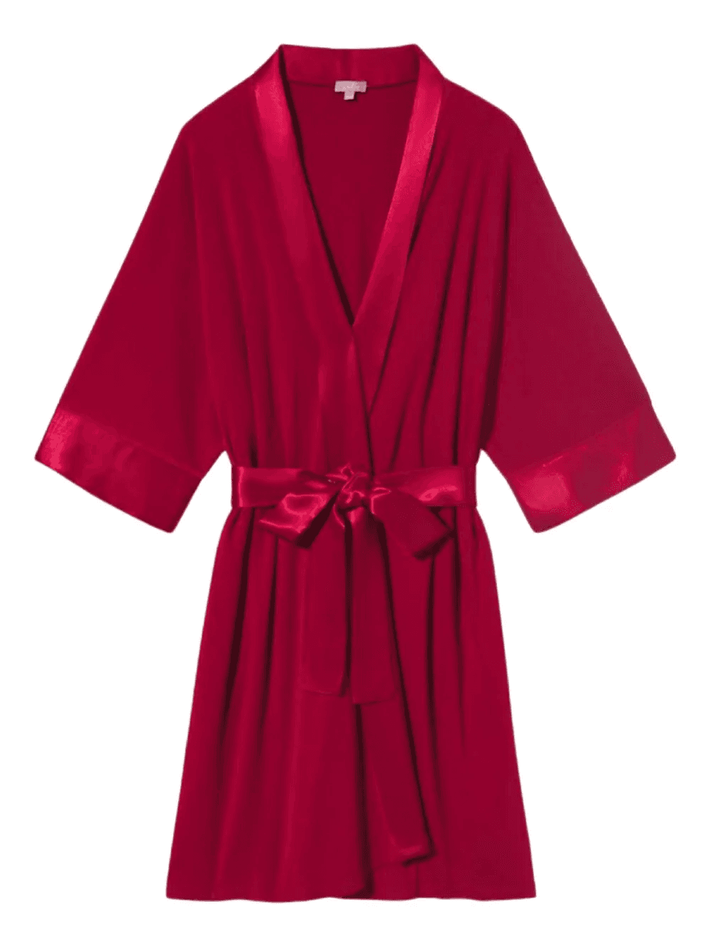 satin-trimmed robe - Image 1
