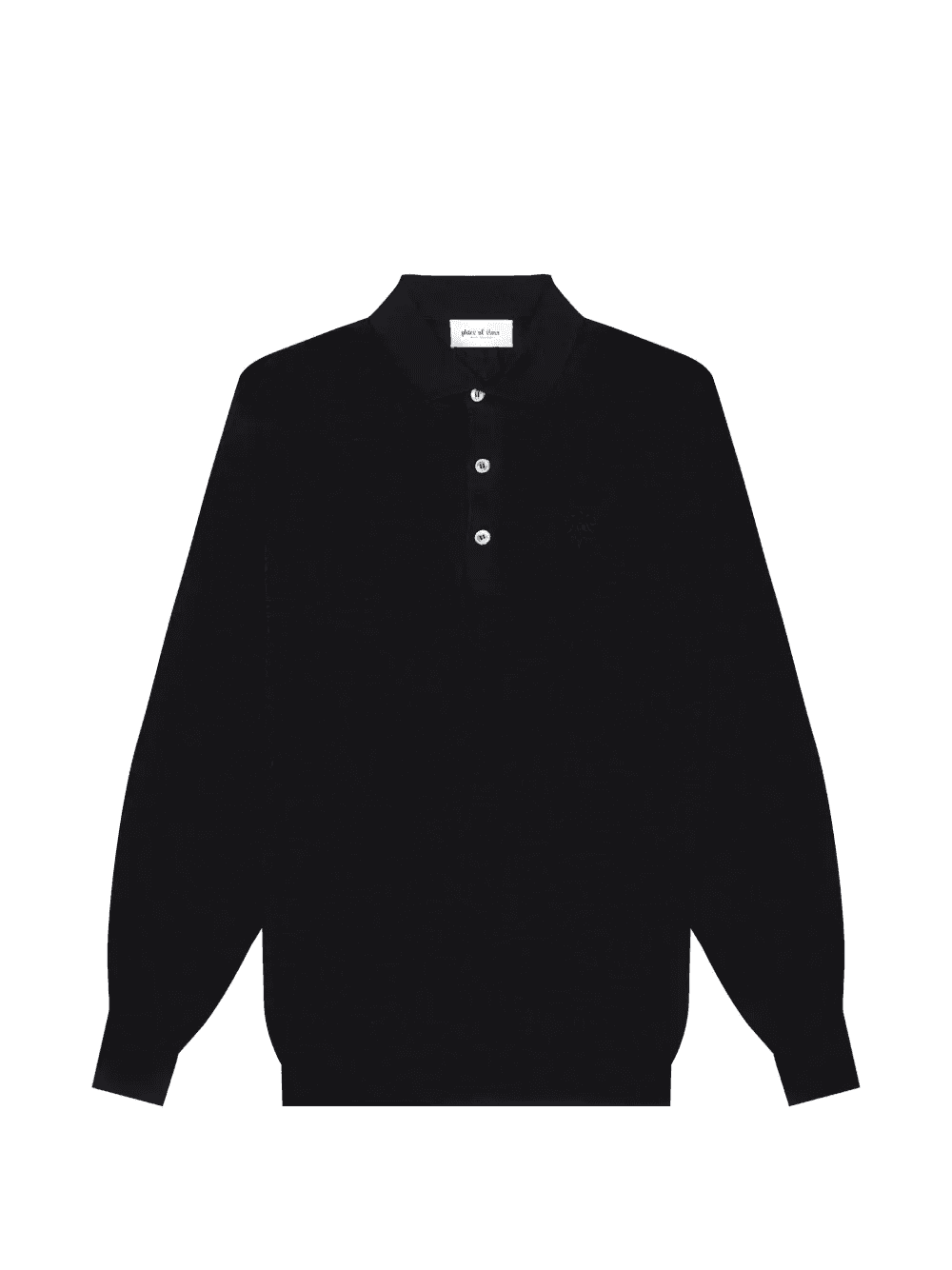 long-sleeve logo-embroidered polo shirt - Image 1