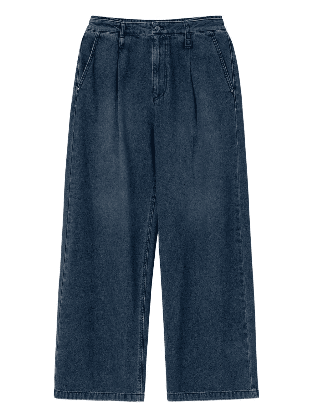 pleated baggy jeans - Image 1