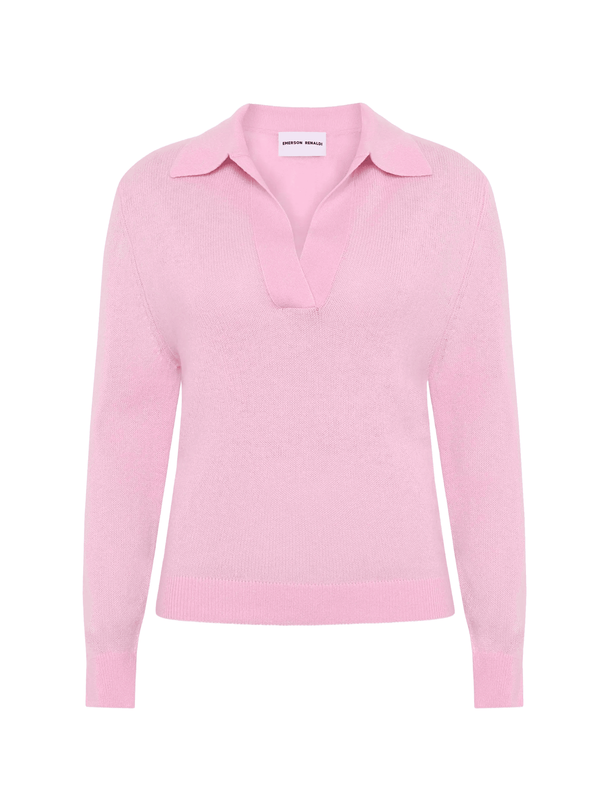 V-neck collared sweater - Image 1