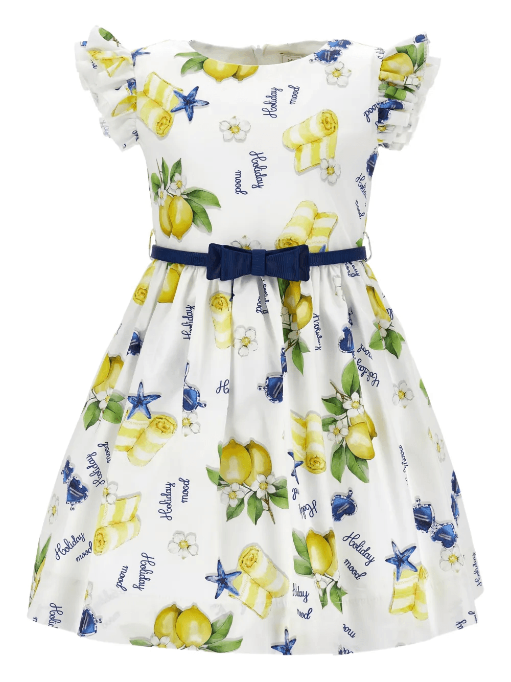 ruffled belted dress - Image 1