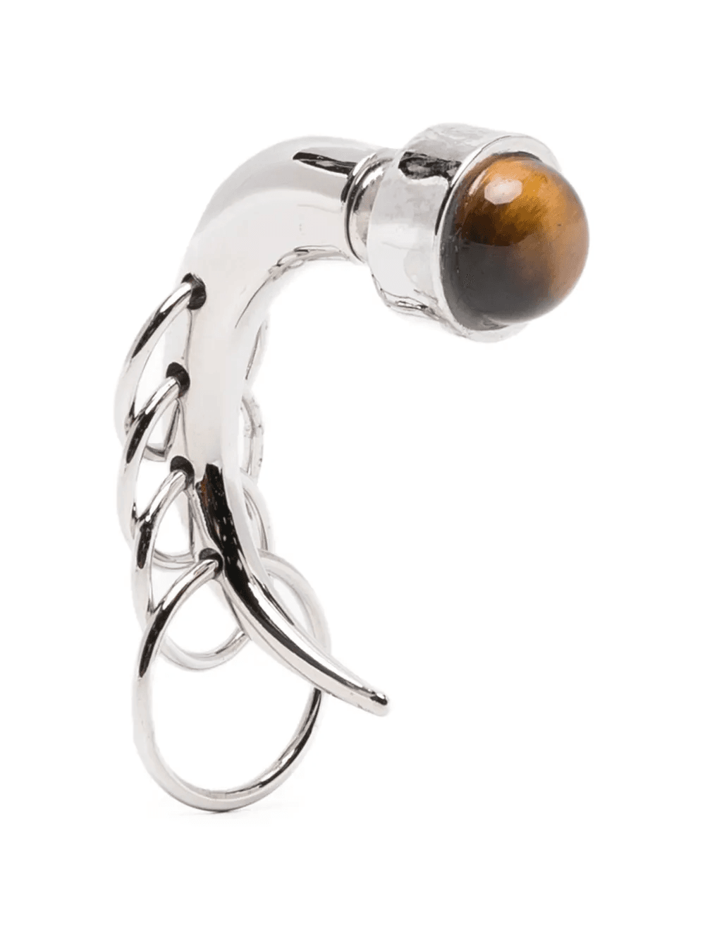 Pierced Spina ring detail earrings - Image 1