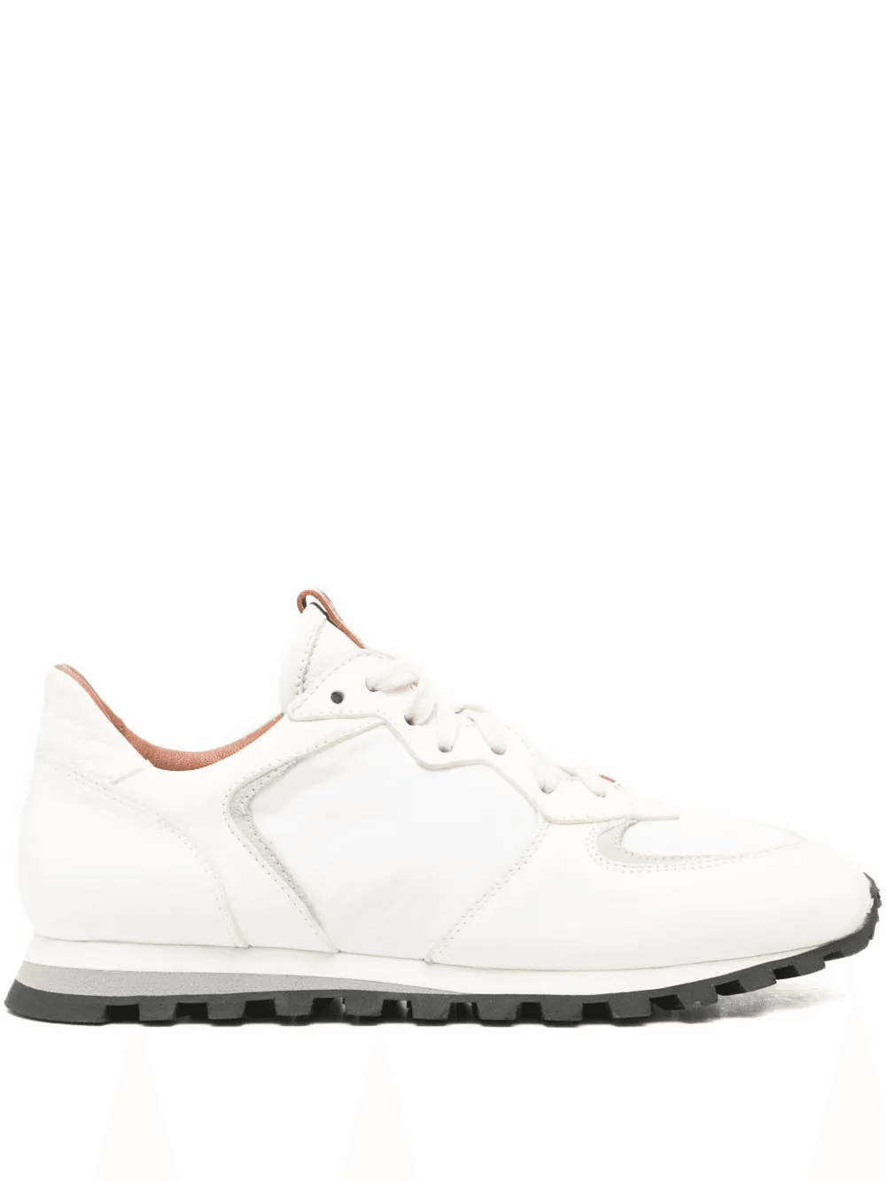 Claudia leather panelled sneakers - Image 1