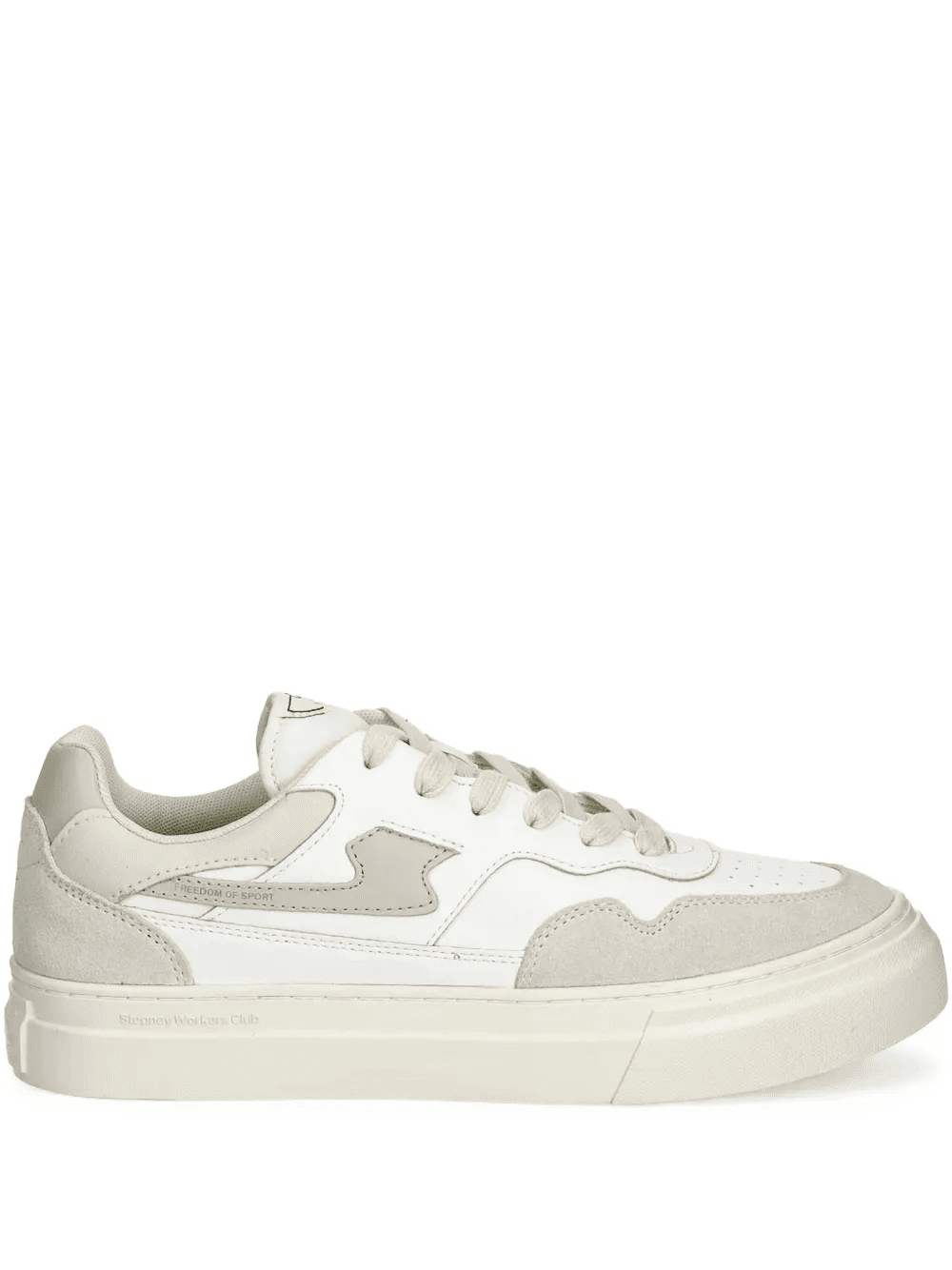 logo-detail leather sneakers - Image 1