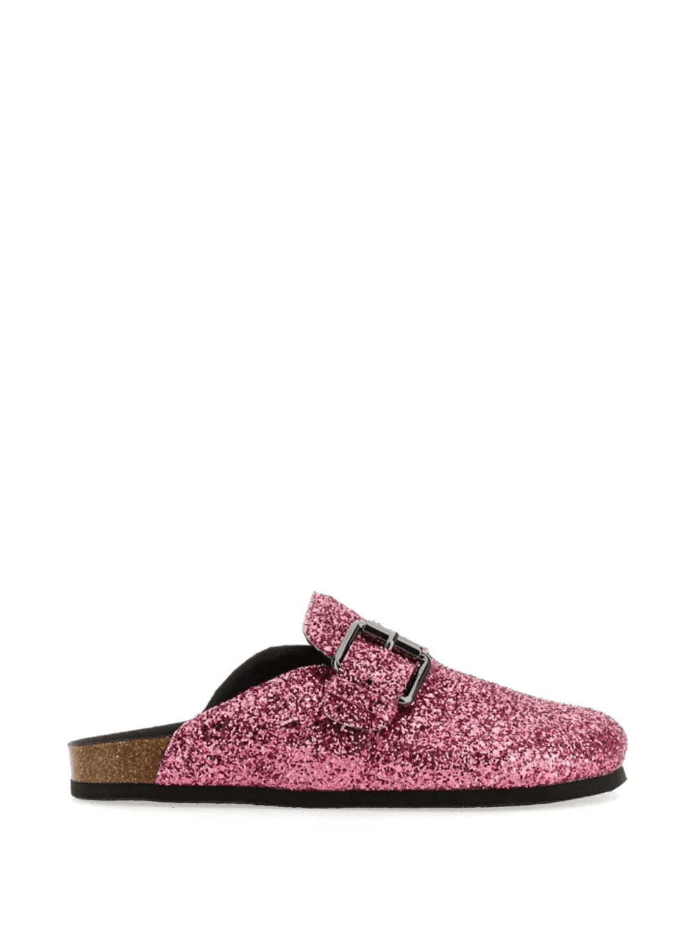buckle-detail glitter-embellishment mules - Image 1