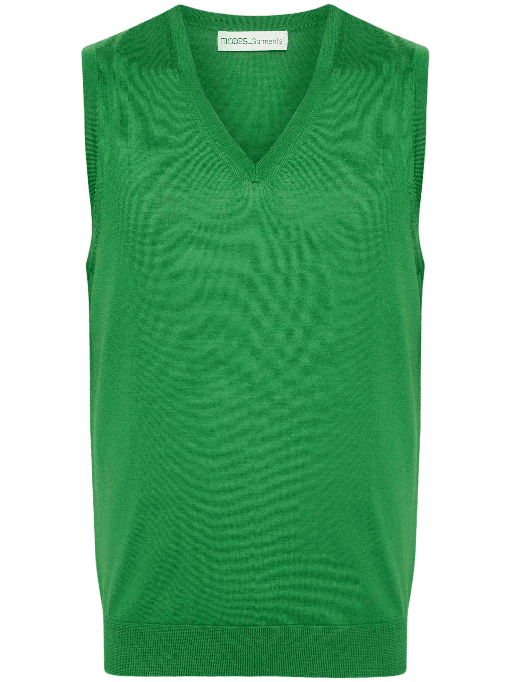 sleeveless merino knitted vest - Image 1