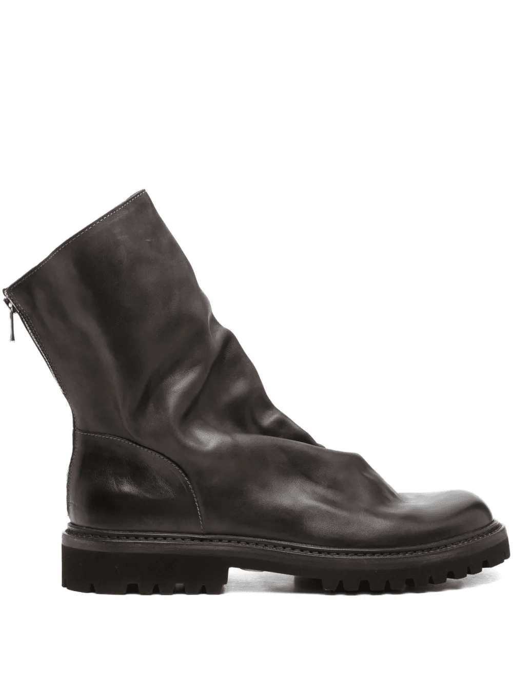 leather zip-fastening boots - Image 1