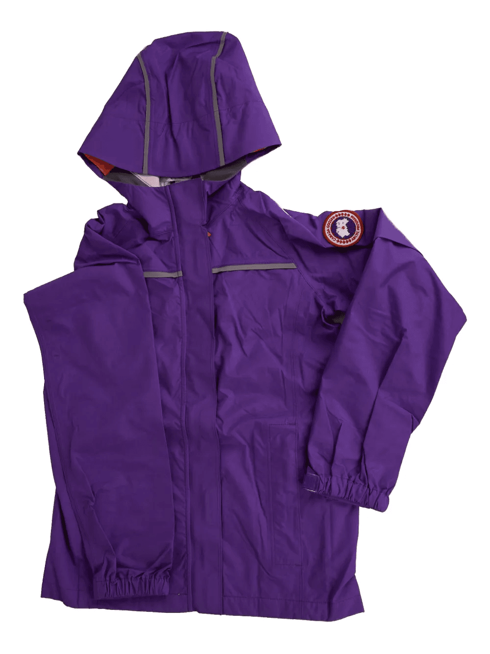 logo-patch hooded jacket - Image 1