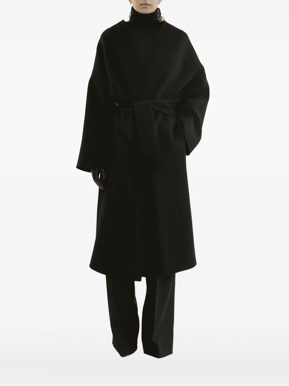 belted wrap coat - Image 1