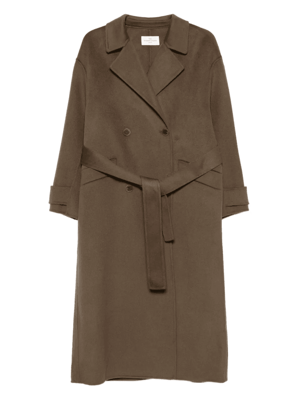 belted double-breasted coat - Image 1