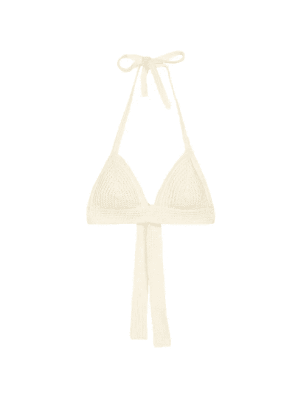 crochet V-neck bikini top - Image 1