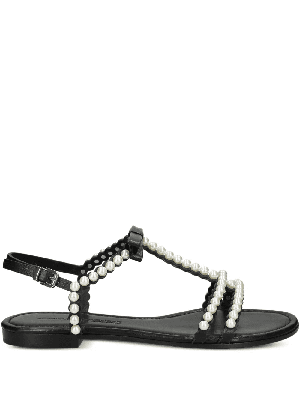 ELLE pearl-embellished bow sandals - Image 1