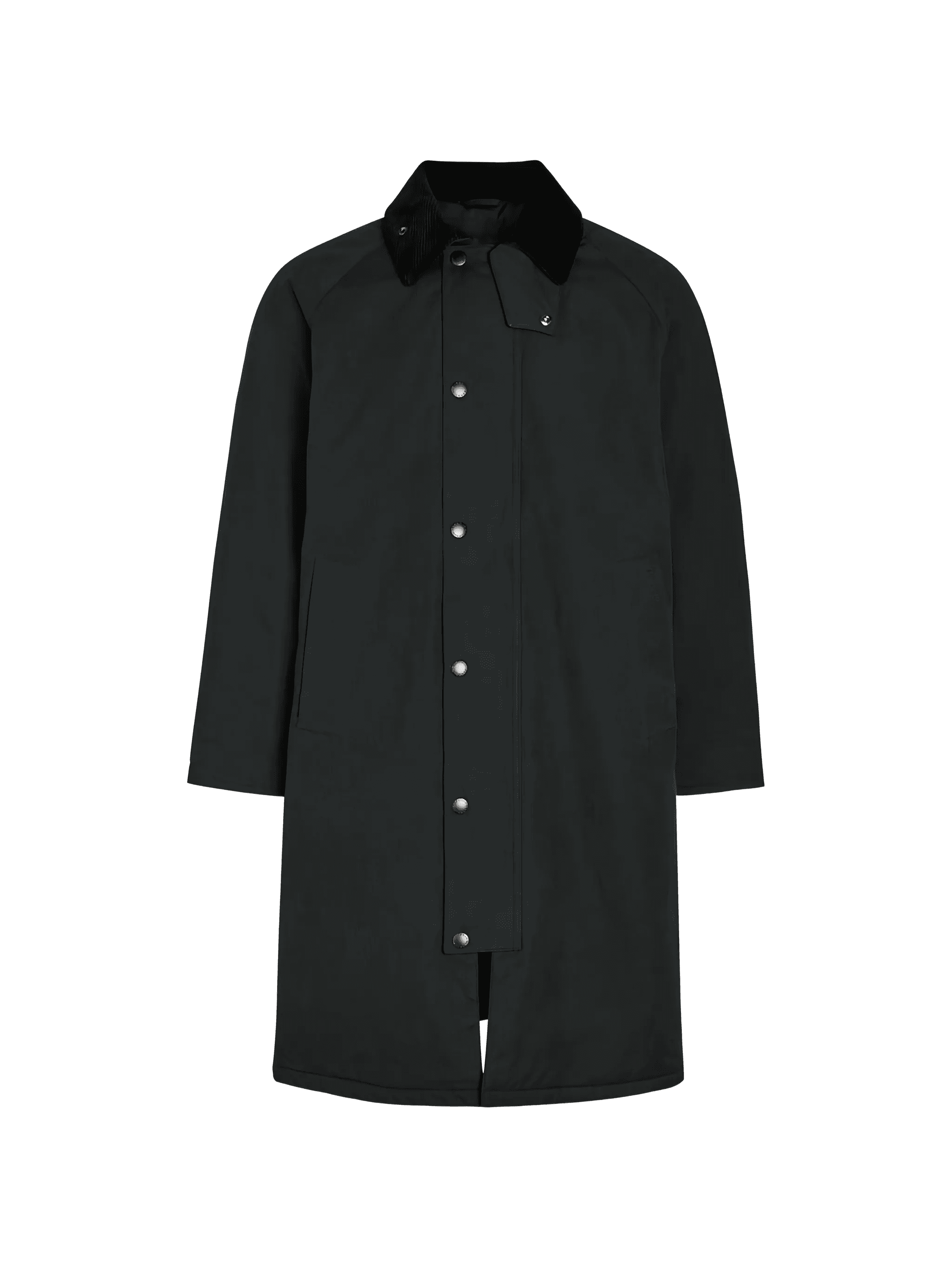 corduroy collar coat - Image 1