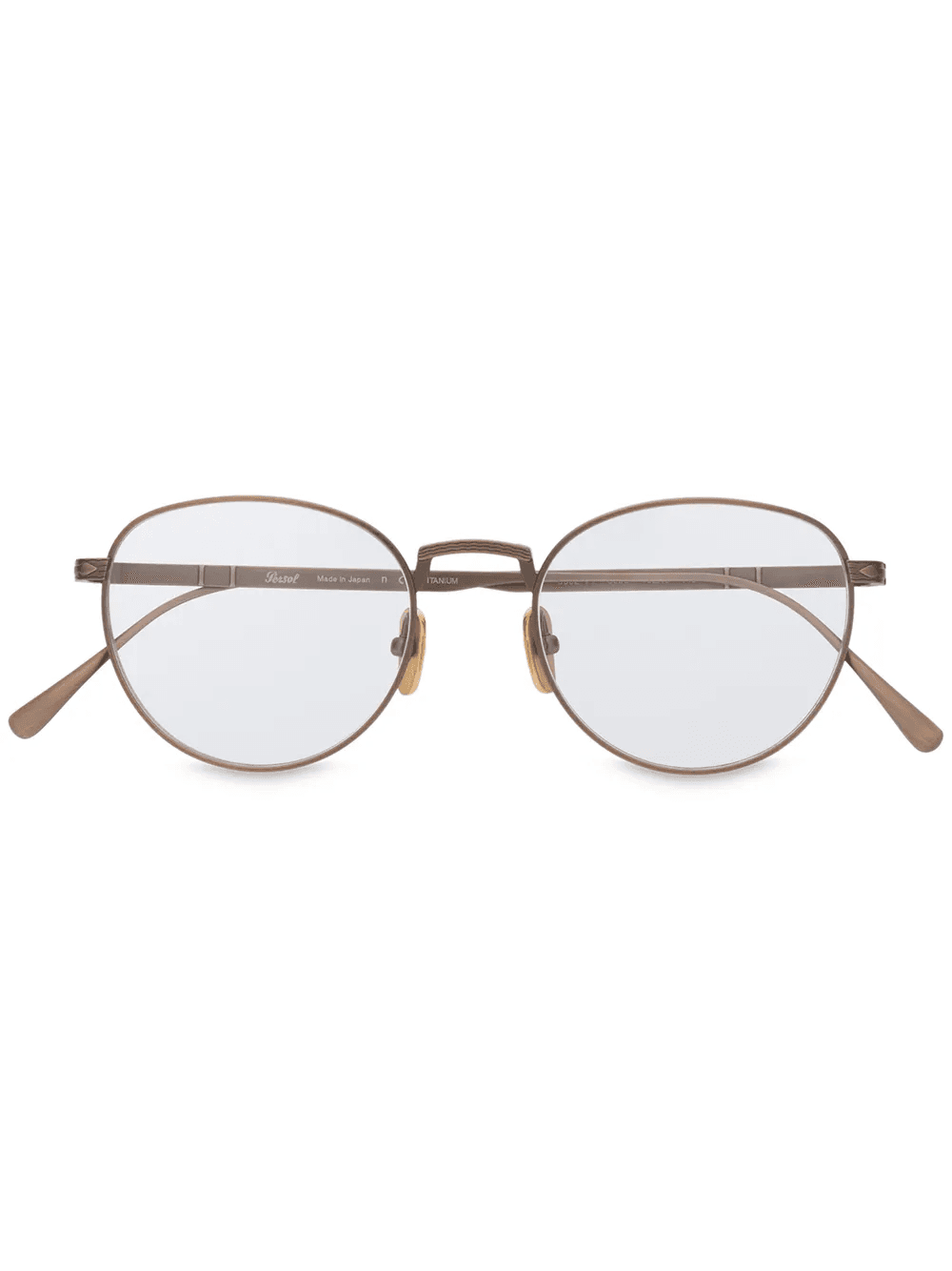round bronze frame sunglasses - Image 1